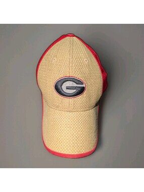 Georgia Bulldogs Nike Team Trucker Hat Red Straw